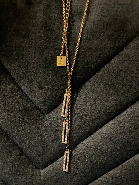Collier Cristaux d’Or
