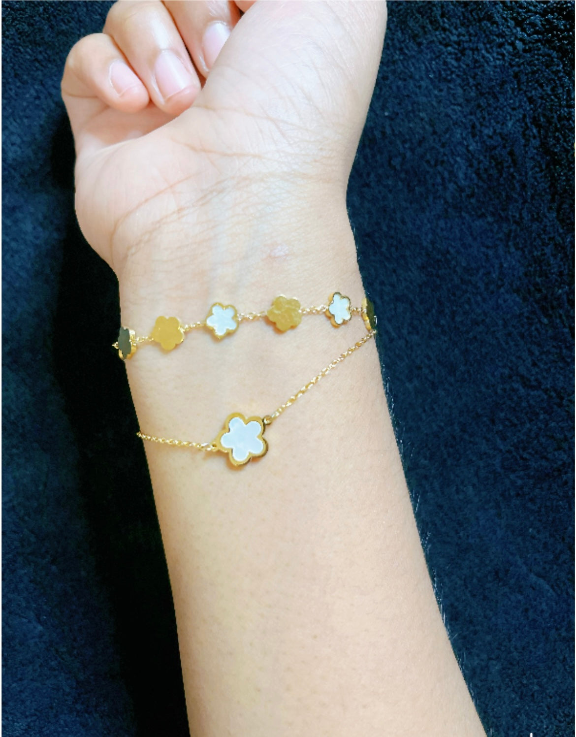 Bracelet Trèfle Doré