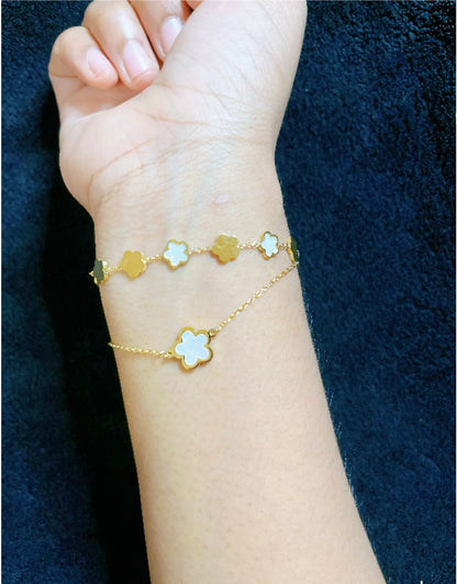 Bracelet Trèfle Doré