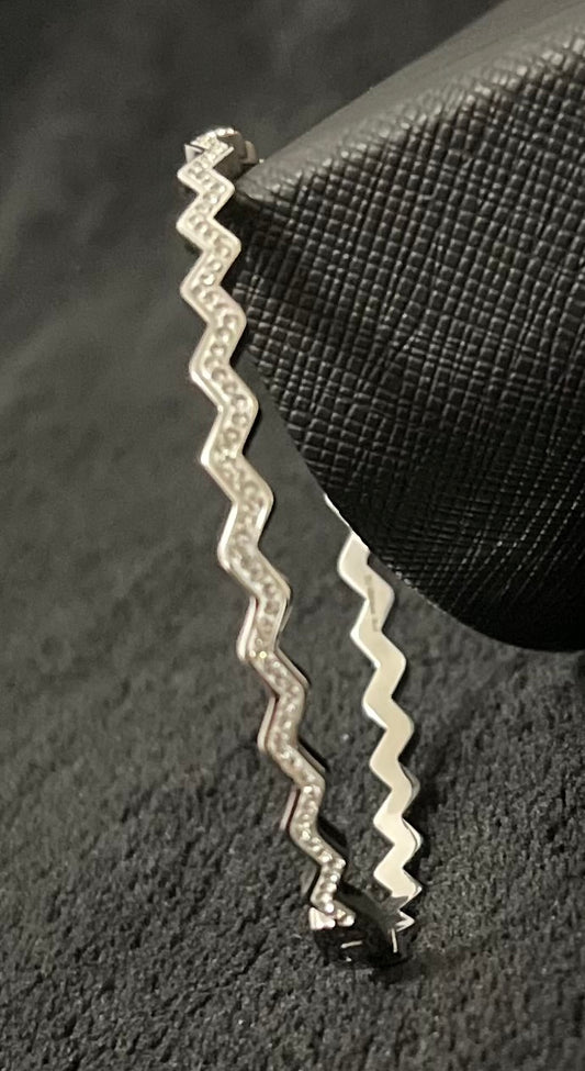 Bracelet Zigzag Élégance - Argenté